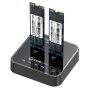 CoreParts MS-CLONER-NVME Σταθμός υποδοχής μονάδας αποθήκευσης USB 3.2 Gen 2 (3.1 Gen 2) Type-C μαύρο