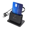 j5create JUR261 USB™ Smart Card / CAC Reader Βάση, USB Type-A/USB Type-C, Μαύρο, 95 g