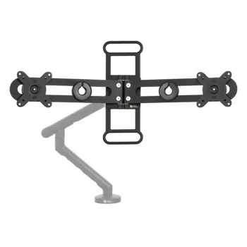 BakkerElkhuizen BE Universal Crossbar, 8 kg, 43,2 cm (17 ίντσες), 88,9 cm (35 ίντσες), 100 x 100 mm, Ρύθμιση ύψους, Μαύρο