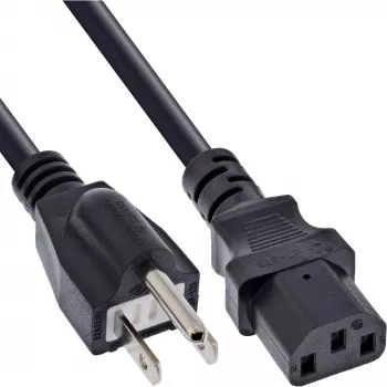 Καλώδιο τροφοδοσίας InLine B-16658J, 1,8 m, βύσμα δικτύου Type B σε IEC C13, μαύρο