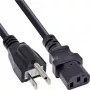 Καλώδιο τροφοδοσίας InLine B-16658J, 1,8 m, βύσμα δικτύου Type B σε IEC C13, μαύρο