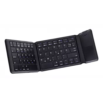 InLine 55379B Πληκτρολόγιο Universal Bluetooth QWERTZ Γερμανικό Μαύρο