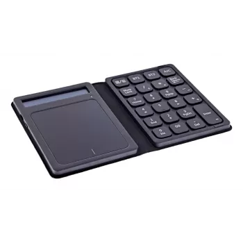 InLine 55379G Bluetooth αριθμητικό πληκτρολόγιο με touchpad και οθόνη, αναδιπλούμενο, Μαύρο