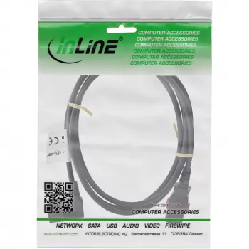 InLine 16932A Καλώδιο τροφοδοσίας μαύρο 2 m IEC C13 IEC C14