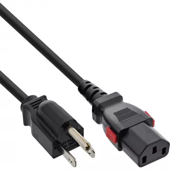 InLine 16951U Καλώδιο τροφοδοσίας μαύρο 1 m IEC C13 NEMA 5-15P