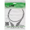 InLine 16951U Καλώδιο τροφοδοσίας μαύρο 1 m IEC C13 NEMA 5-15P