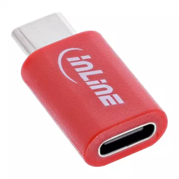 Αντάπτορας καλωδίου InLine 31650 – USB-C σε USB-C, κόκκινο, 0,003 kg