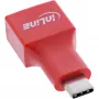 Αντάπτορας καλωδίου InLine 31651 USB-C σε USB-A, USB 2.0, κόκκινο
