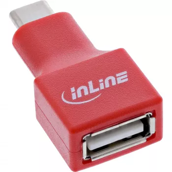 Αντάπτορας καλωδίου InLine 31651 USB-C σε USB-A, USB 2.0, κόκκινο