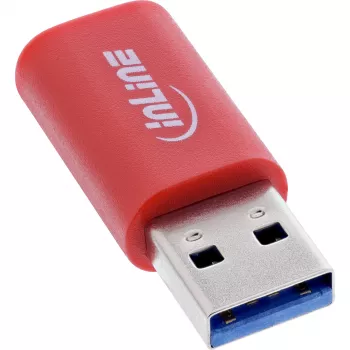 InLine 31652 Αντάπτορας καλωδίου USB-A USB-C κόκκινο
