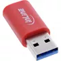 InLine 31652 Αντάπτορας καλωδίου USB-A USB-C κόκκινο