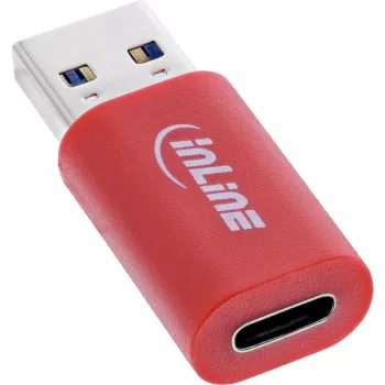 InLine 31652 Αντάπτορας καλωδίου USB-A USB-C κόκκινο