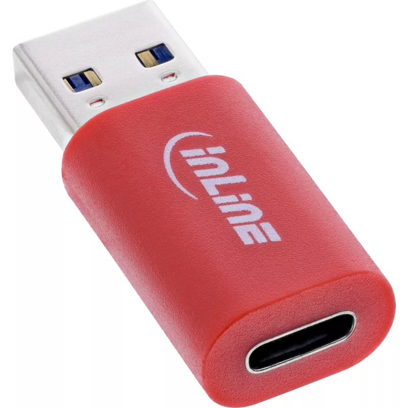 InLine 31652 Αντάπτορας καλωδίου USB-A USB-C κόκκινο