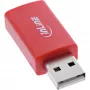 Καλώδιο αλλαγής φύλου InLine 31653 USB-A σε USB-A, USB 2.0, κόκκινο