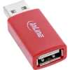 Καλώδιο αλλαγής φύλου InLine 31653 USB-A σε USB-A, USB 2.0, κόκκινο