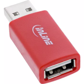 Καλώδιο αλλαγής φύλου InLine 31653 USB-A σε USB-A, USB 2.0, κόκκινο