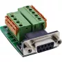 InLine 92501A Συνδετήρας καλωδίου κλέμα / D-Sub 9 μαύρο, πράσινο
