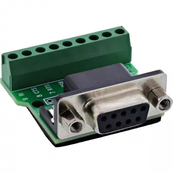 InLine 92501C Συνδετήρας καλωδίου κλέμα / D-Sub 9 μαύρο, πράσινο