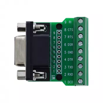 InLine 92501C Συνδετήρας καλωδίου κλέμα / D-Sub 9 μαύρο, πράσινο