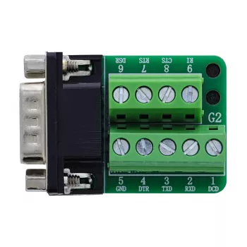 InLine 92501F Συνδετήρας καλωδίου κλέμα / D-Sub 9 μαύρο, πράσινο