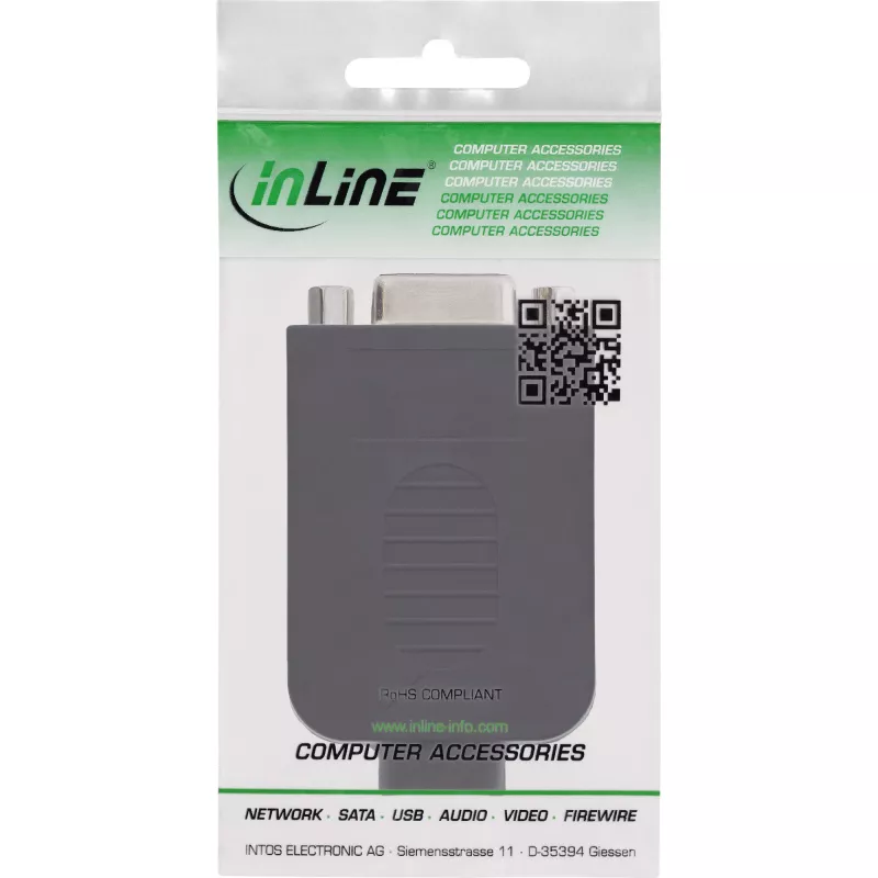 InLine 92501H Συνδετήρας καλωδίου κλέμα / D-Sub 9 μαύρο
