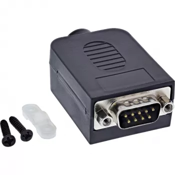 InLine 92501J Συνδετήρας καλωδίου κλέμα σειράς / D-Sub 9 μαύρο