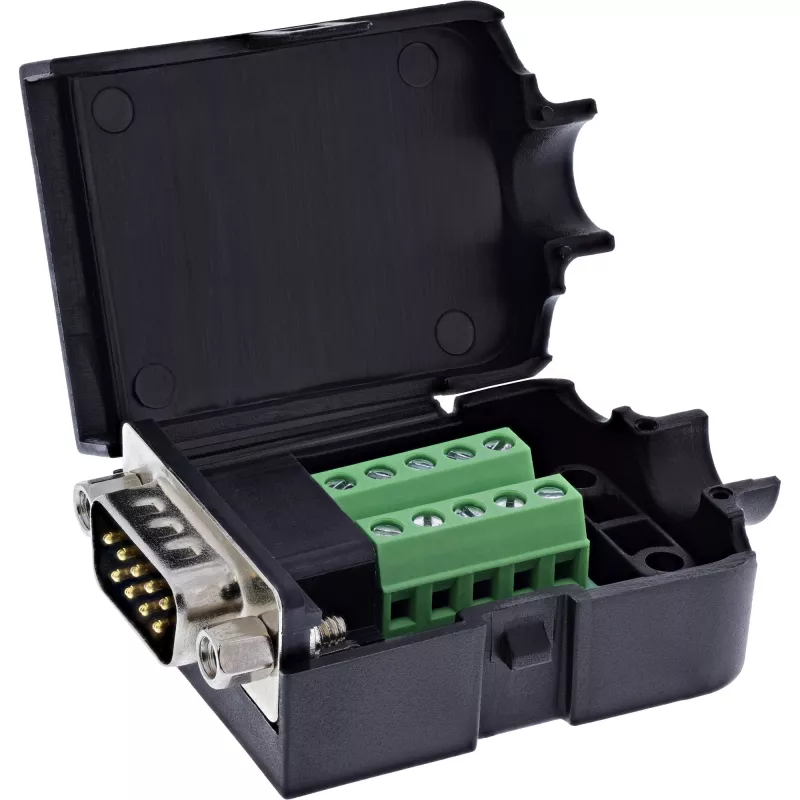 InLine 92501J Συνδετήρας καλωδίου κλέμα σειράς / D-Sub 9 μαύρο