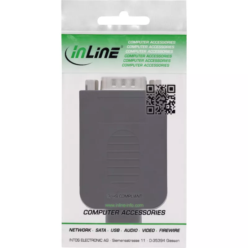 InLine 92501J Συνδετήρας καλωδίου κλέμα σειράς / D-Sub 9 μαύρο