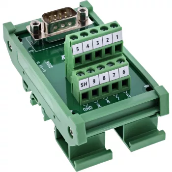 InLine 92501L Συνδετήρας καλωδίου κλέμα / D-Sub 9 πράσινο