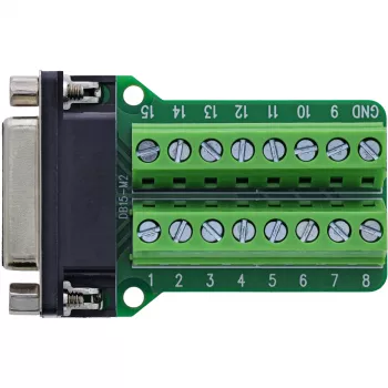 InLine 92502A Συνδετήρας καλωδίου κλέμα / D-Sub 15 μαύρο, πράσινο