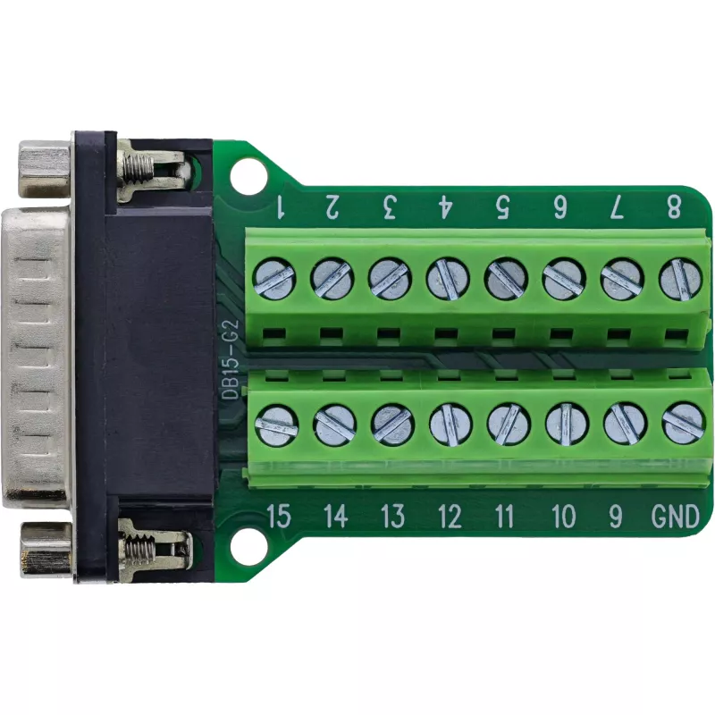 InLine 92502B Συνδετήρας καλωδίου κλέμα / D-Sub 15 μαύρο, πράσινο