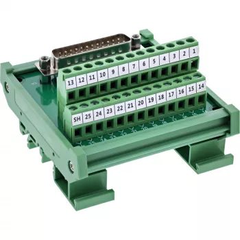InLine 92502I Συνδετήρας καλωδίου κλέμα / D-Sub 25 πράσινο