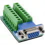 InLine 92503A Συνδετήρας καλωδίου κλέμα, VGA (HD15) μπλε, πράσινο