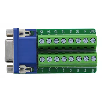 InLine 92503A Συνδετήρας καλωδίου κλέμα, VGA (HD15) μπλε, πράσινο