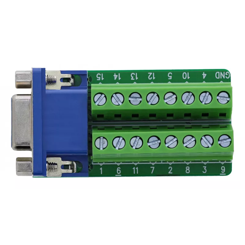 InLine 92503A Συνδετήρας καλωδίου κλέμα, VGA (HD15) μπλε, πράσινο