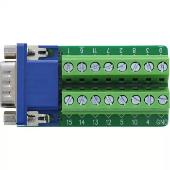 InLine 92503B Συνδετήρας καλωδίου κλέμα, VGA (HD15) μπλε, πράσινο