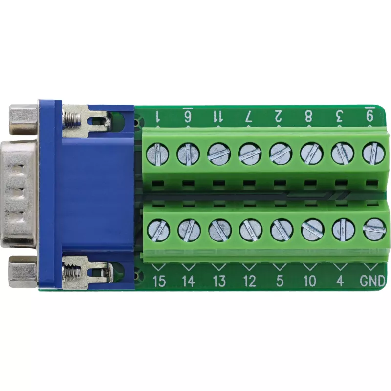 InLine 92503B Συνδετήρας καλωδίου κλέμα, VGA (HD15) μπλε, πράσινο