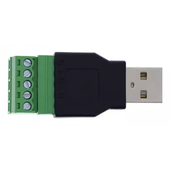 InLine 92504A Συνδετήρας καλωδίου USB-A / κλέμα, 5 ακίδων μαύρο, πράσινο