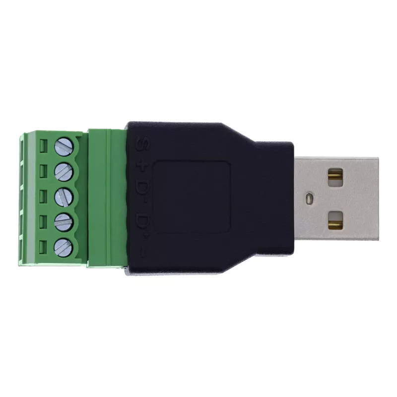 InLine 92504A Συνδετήρας καλωδίου USB-A / κλέμα, 5 ακίδων μαύρο, πράσινο