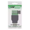 InLine 92504A Συνδετήρας καλωδίου USB-A / κλέμα, 5 ακίδων μαύρο, πράσινο