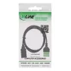 InLine 92504H Συνδετήρας καλωδίου USB-A / κλέμα, 5 ακίδων μαύρο, πράσινο