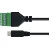 InLine 92504C Αντάπτορας καλωδίου Micro USB / κλέμα, 5 ακίδων μαύρο, πράσινο