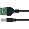 InLine 92504I Συνδετήρας καλωδίου USB-B / κλέμα, 5 ακίδων μαύρο, πράσινο
