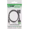 InLine 92504I Συνδετήρας καλωδίου USB-B / κλέμα, 5 ακίδων μαύρο, πράσινο