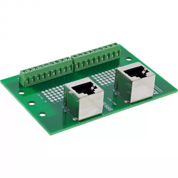 InLine 92505D Συνδετήρας καλωδίου 2x RJ45 8P8C / 2x μπλοκ ακροδεκτών 9 ακροδεκτών πράσινο