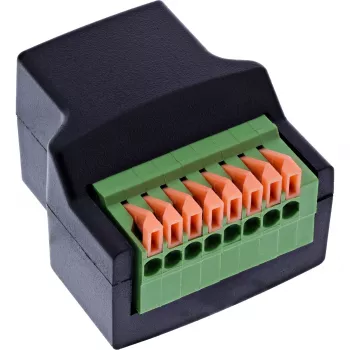 InLine 92505E Συνδετήρας καλωδίου RJ45 8P8C / σειριακός ακροδέκτης, 8πολικός μαύρο
