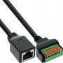 InLine 92505H Συνδετήρας καλωδίου RJ45 Cat.5e 8P8C / μπλοκ ακροδεκτών, 8πολικό μαύρο