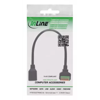 InLine 92505H Συνδετήρας καλωδίου RJ45 Cat.5e 8P8C / μπλοκ ακροδεκτών, 8πολικό μαύρο