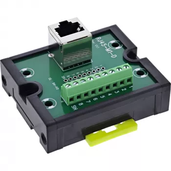 InLine 92505J Συνδετήρας καλωδίου RJ45 8P8C / μπλοκ ακροδεκτών, 9πολικό, μαύρο, πράσινο