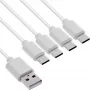 InLine 35142W Καλώδιο USB USB 2.0 2 m USB A 4 x USB-C λευκό